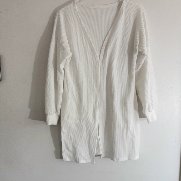 Waffle Design Cardigan Sz L - Picture 1 of 2